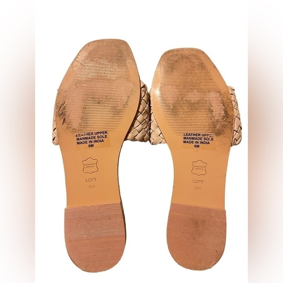 Loft Leather Woven Slides size 6 M - Picture 5 of 6